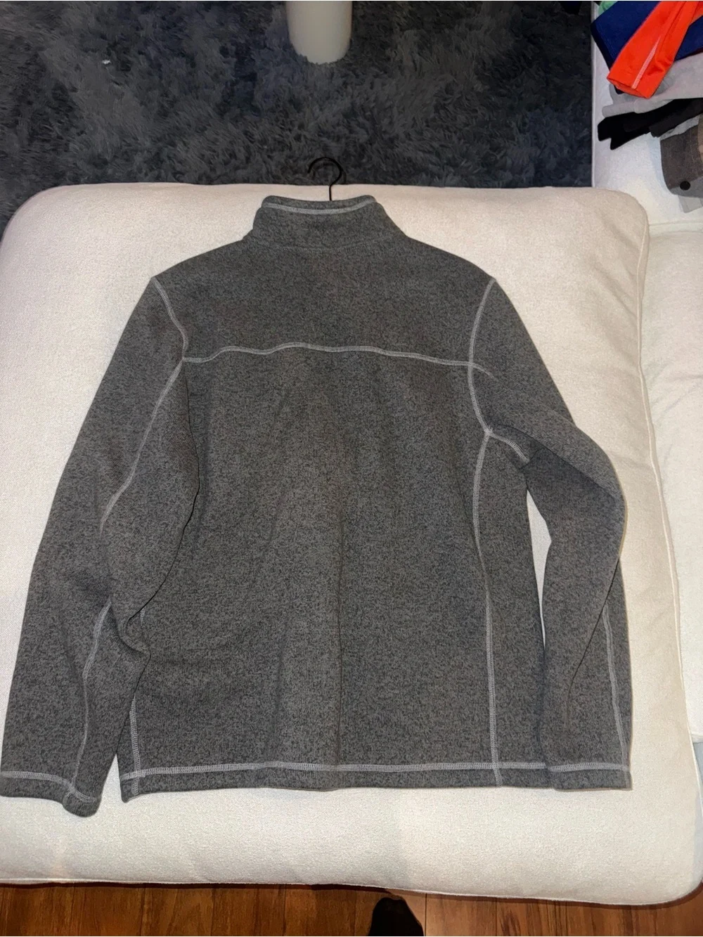 The North Face Men's Gray Zip-Up Fleece Pullover